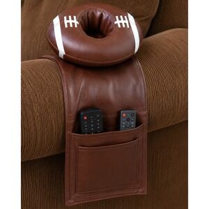 VTG Football Armchair Caddy Remote Organizer Man Cave Recliner Sports Decor